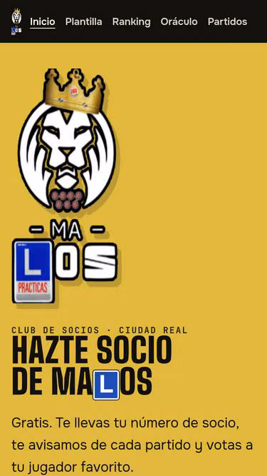 Screenshot of malos.es