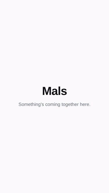 Screenshot of mals.app