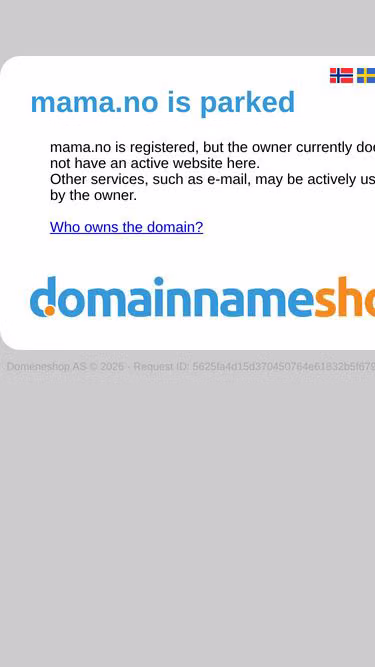 Screenshot of mama.no