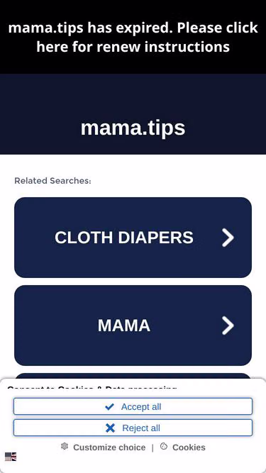 Screenshot of mama.tips
