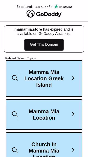 Screenshot of mamamia.store