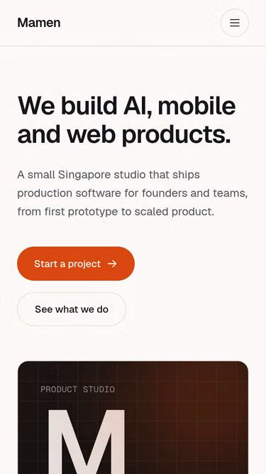 Screenshot of mamen.site