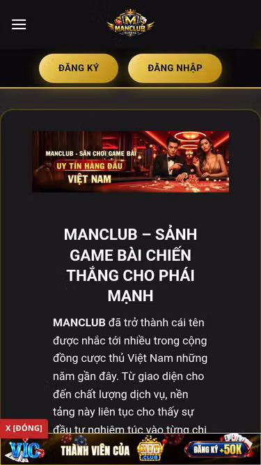 Screenshot of manclub.bargains