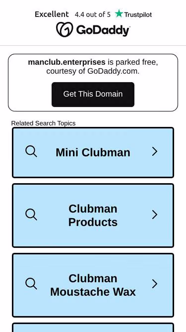 Screenshot of manclub.enterprises