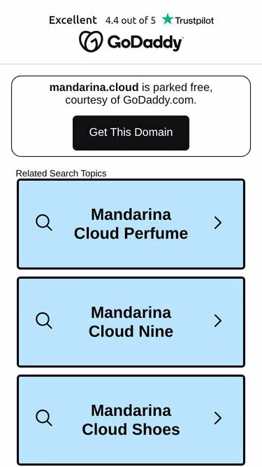 Screenshot of mandarina.cloud
