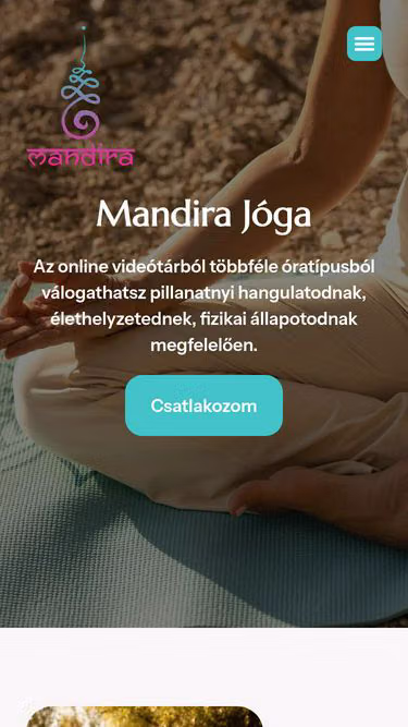 Screenshot of mandira.hu