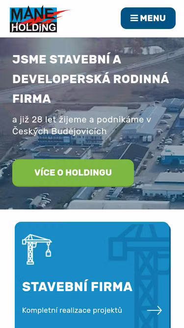Screenshot of mane.cz