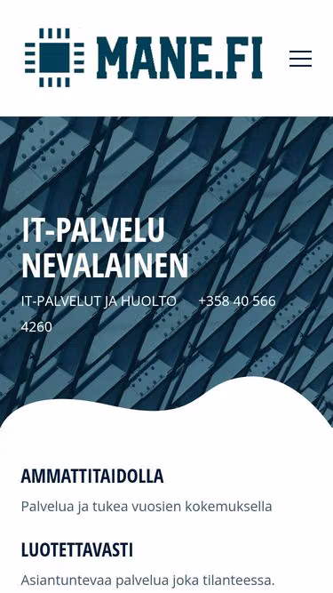 Screenshot of mane.fi