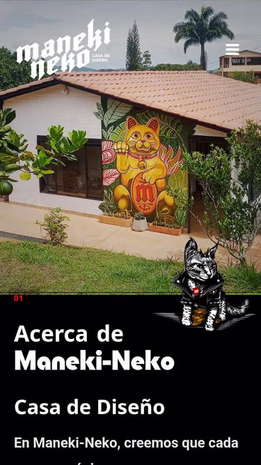 Screenshot of maneki-neko.co