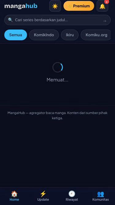 Screenshot of mangahub.web.id