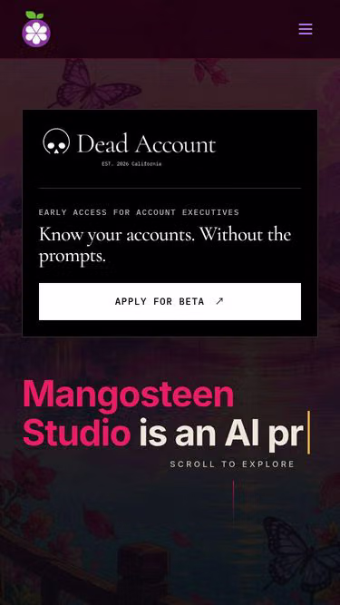Screenshot of mangosteen.studio