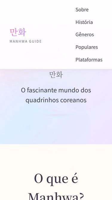 Screenshot of manhwa.com.br