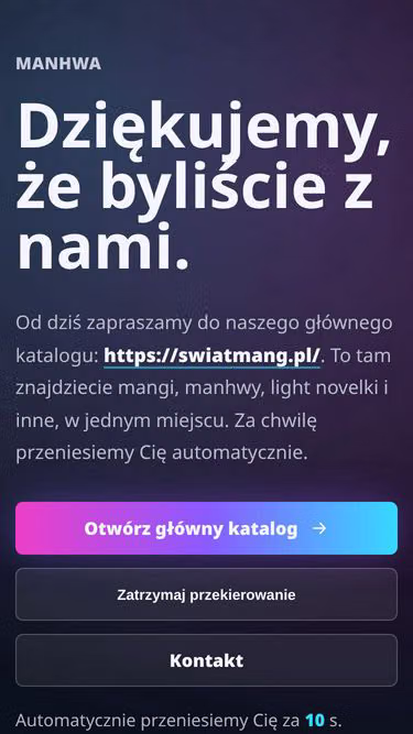 Screenshot of manhwa.pl