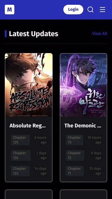 Screenshot of manhwa.rest