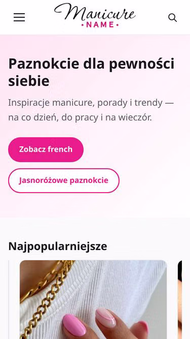 Screenshot of manicure.name