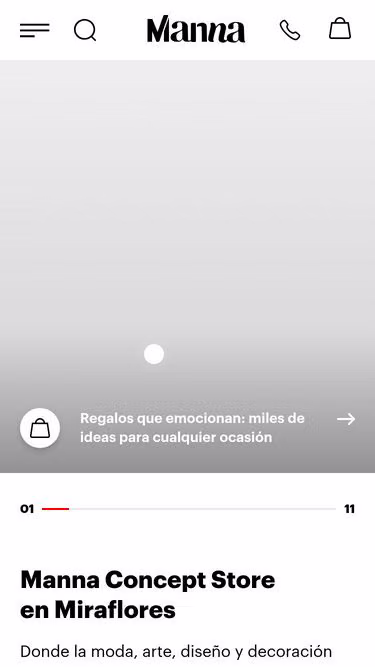 Screenshot of manna.pe
