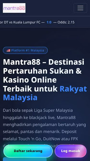 Screenshot of mantra88.life