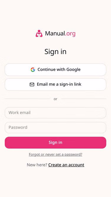 Screenshot of manual.org