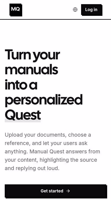 Screenshot of manual.quest