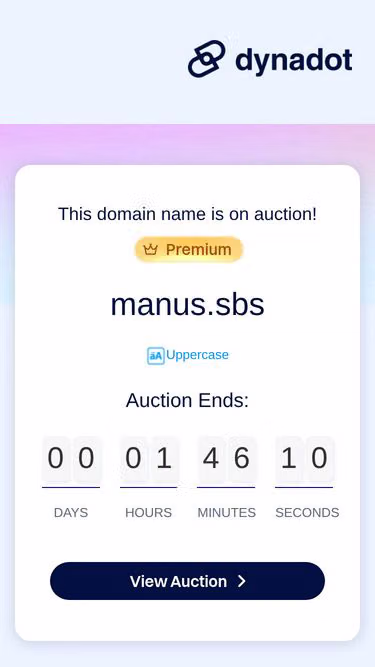 Screenshot of manus.sbs