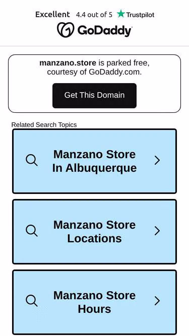 Screenshot of manzano.store
