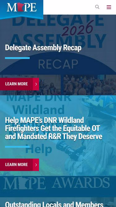 Screenshot of mape.org