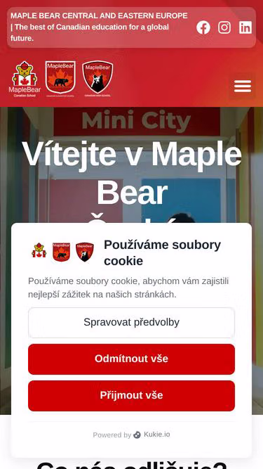 Screenshot of maplebear.cz