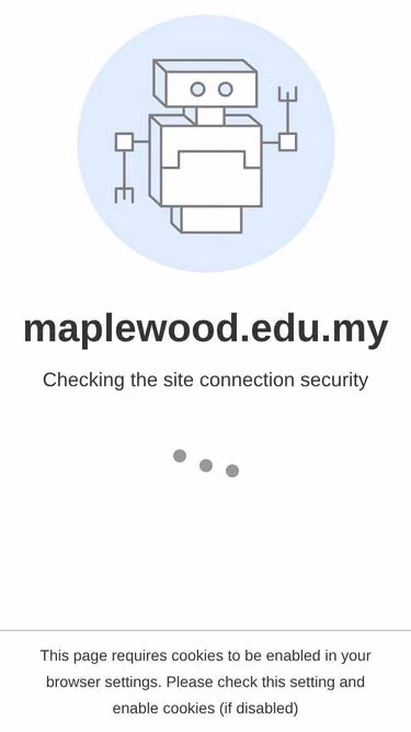 Screenshot of maplewood.edu.my