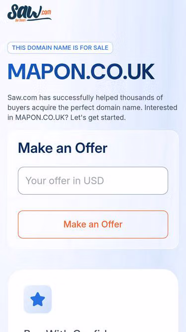 Screenshot of mapon.co.uk