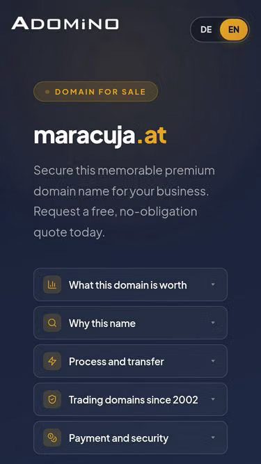 Screenshot of maracuja.at