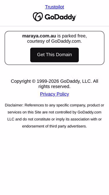 Screenshot of maraya.com.au