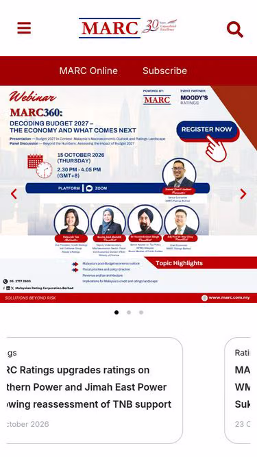 Screenshot of marc.com.my