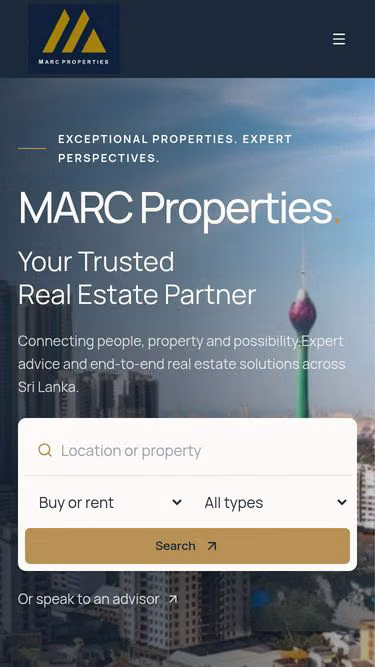 Screenshot of marc.lk