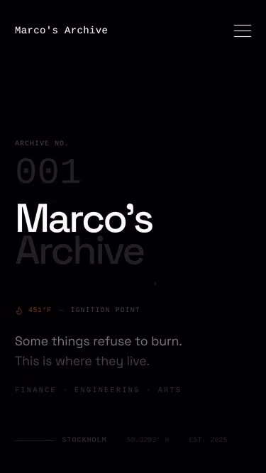 Screenshot of marcos.nu