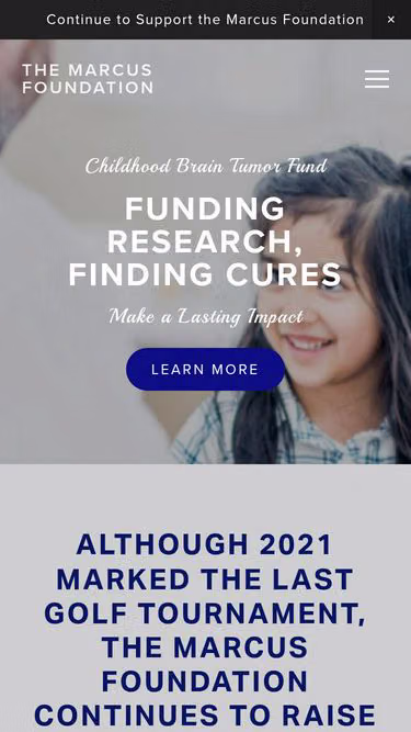 Screenshot of marcus.foundation