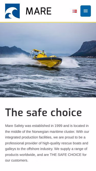 Screenshot of mare.no