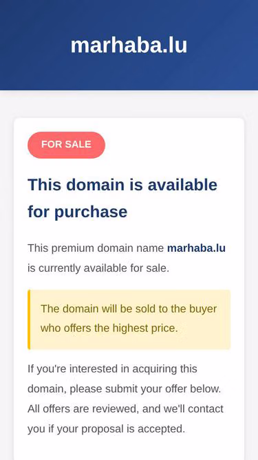 Screenshot of marhaba.lu