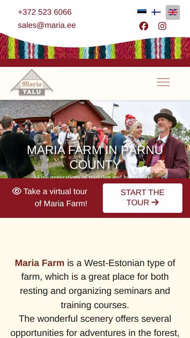 Screenshot of maria.ee