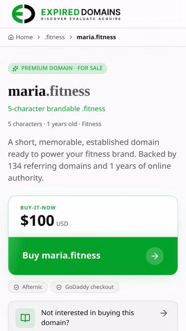 Screenshot of maria.fitness