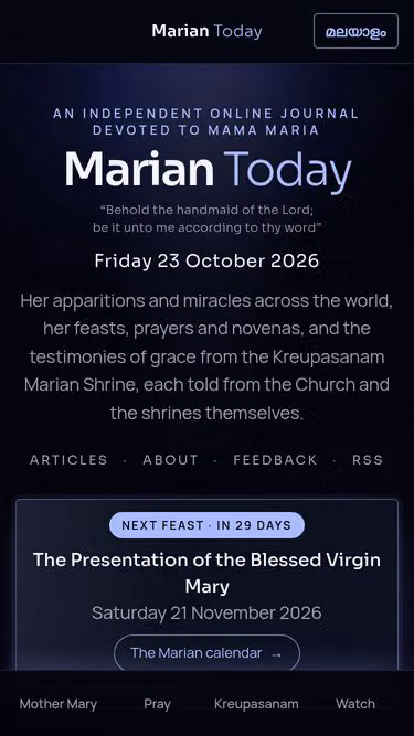 Screenshot of marian.today