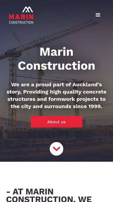 Screenshot of marin.co.nz