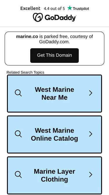 Screenshot of marine.co