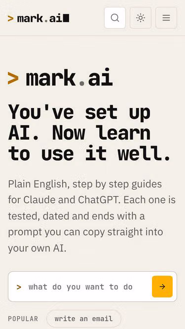 Screenshot of markai.ie