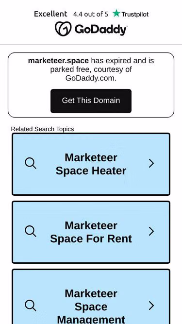 Screenshot of marketeer.space