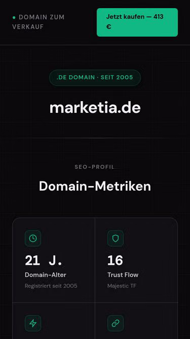 Screenshot of marketia.de