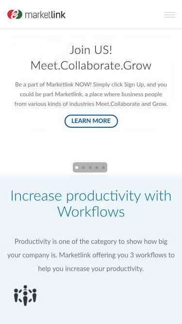 Screenshot of marketlink.id