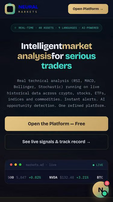Screenshot of markets.wf
