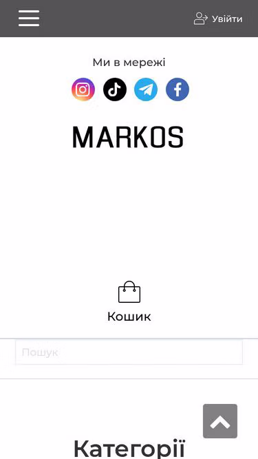 Screenshot of markos.com.ua