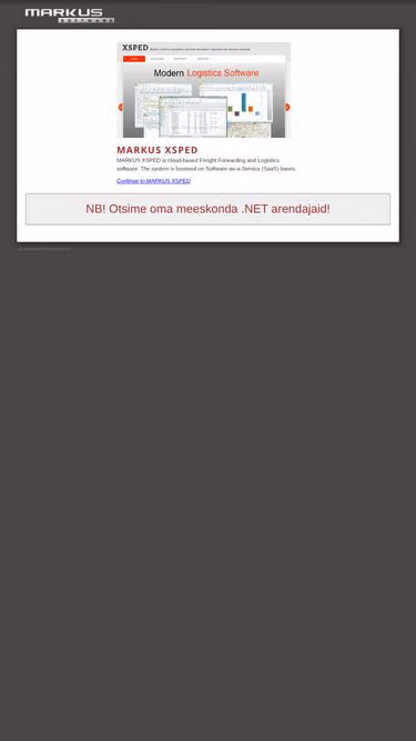 Screenshot of markus.ee