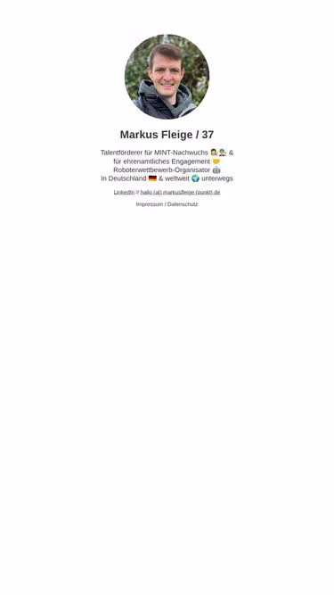 Screenshot of markus.one